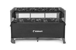 Kidnort Stugan prenosivi krevetac dark grey mélange - Img 10