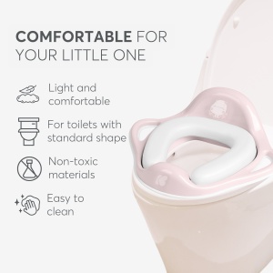 Kikka Boo adapter za WC šolju sa mekim jastučićem Hippo Pink - Img 4
