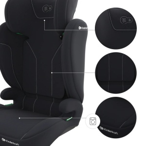 KINDERKRAFT AUTOSJEDISTE I-SPARK 2 PLUS I SIZE BLACK - Img 5