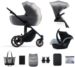 KINDERKRAFT KOLICA 3U1 PRIME 2 SHADOW GREY