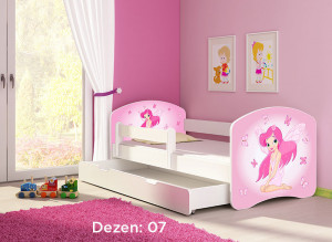 KREVET ZA DJECU WHITE SA FIOKOM 160x80cm ACMA 2 - 07