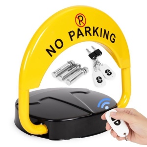 Parking barijera sklopiva 40 cm zaobljena sa kljucem, daljinskom kontrolom i alarmom