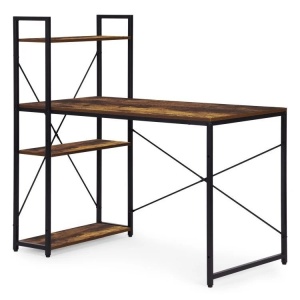 Radni sto 120x60 cm sa policama Loft Style ModernHome - Img 4