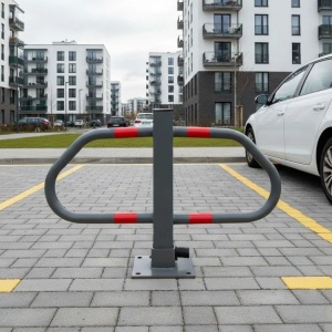 Sklopiva Parking barijera 50 cm sa kljucem i reflektnom trakom - Img 4