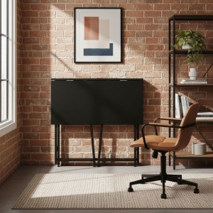 Sklopivi sto za kompjuter 80x45 cm laptop Table black ModernHome - Img 2