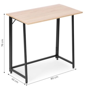 Sklopivi sto za kompjuter 80x45 cm Laptop Table Natur ModernHome - Img 9