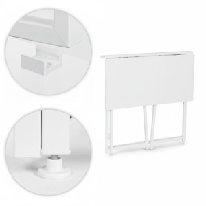Sklopivi sto za kompjuter 80x45 cm Laptop Table White ModernHome - Img 9