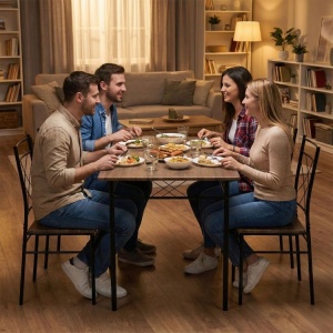 Trpezarijski Set Sto + 4 Stolice VERONA ModernHome - Img 10