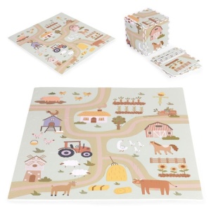 Velika podloga za igru EVA FOAM Farma 02 90.5x90.5 cm 21 dio ECOTOYS