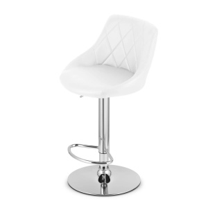 Barska stolica Kast white eco / chrom baza - Img 5