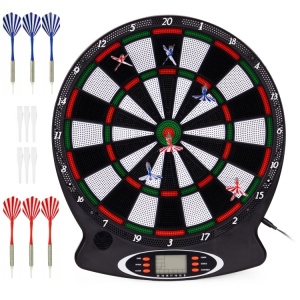Elektronski pikado sa LCD ekranom 38 cm, 18 igara, set sa 6 pikada