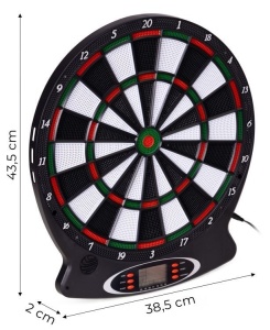 Elektronski pikado sa LCD ekranom 38 cm, 18 igara, set sa 6 pikada - Img 11