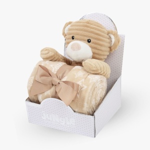 Jungle ćebe i igračka medo bež WL-5337RZ-C/25-BB