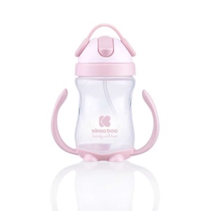 Kikka boo flašica sa slamčicom 300ml Pink