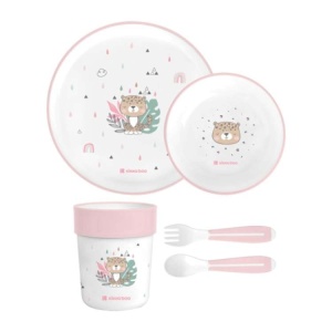 KIKKA BOO POSUDE PP SET SAVANNA PINK