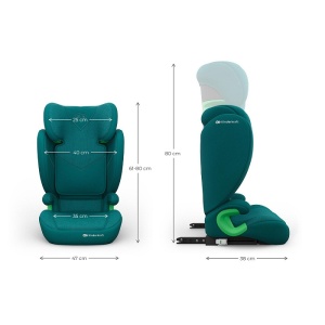 KINDERKRAFT AUTO SEDIŠTE JUNIOR FIX 2 PLUS I-Size 100-150cm GREEN - Img 9