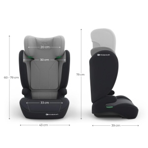 KINDERKRAFT AUTOSJEDISTE I-SPARK 2 PLUS I SIZE GREY - Img 6