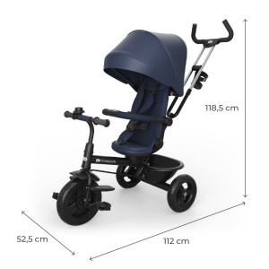 KINDERKRAFT TRICIKL ASTON 2 PLUS NAVY BLUE - Img 10