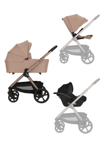 Lionelo Carmine – kolica 3u1 Beige Sand