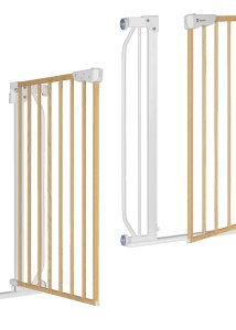 Lionelo Truus Slim – zaštitna ogradica za vrata i stepenice White Natural - Img 5