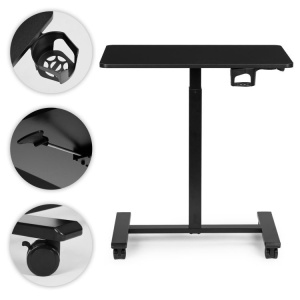 Mobilni podesivi sto 70x48 cm Laptop sto sa podesavanjem visine 71.5–112 cm Black ModernHome - Img 10