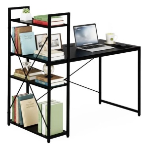Radni sto 120x60 cm sa policama Black ModernHome