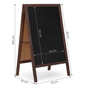 Reklamni A-stalak 83×50 cm, dvostrana tabla za pisanje kredom – ModernHome - Img 6