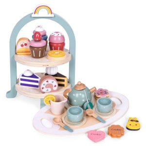 Set za čaj i kafu sa kolačićima i tacnom za posluživanje ECOTOYS - Img 2