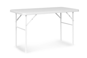 Sklopivi set 120 cm Sto sa 2 Klupe banquet – WHITE - Img 3