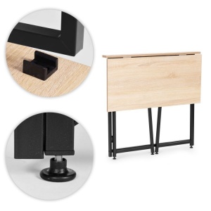 Sklopivi sto za kompjuter 80x45 cm Laptop Table Natur ModernHome - Img 7