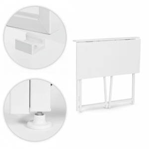 Sklopivi sto za kompjuter 80x45 cm Laptop Table White ModernHome - Img 6