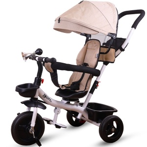 Tricikl Jungle Girotto Beige, bijeli ram