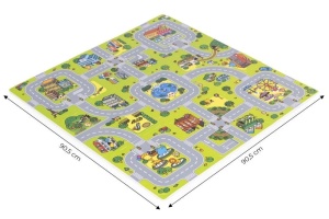 Velika podloga za igru EVA FOAM City 90.5x90.5 cm 21 dio ECOTOYS - Img 5