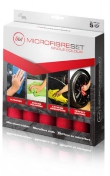 SERWO SET 5 BC LAVETA MICROFIBRA POLISHARE ROSIE