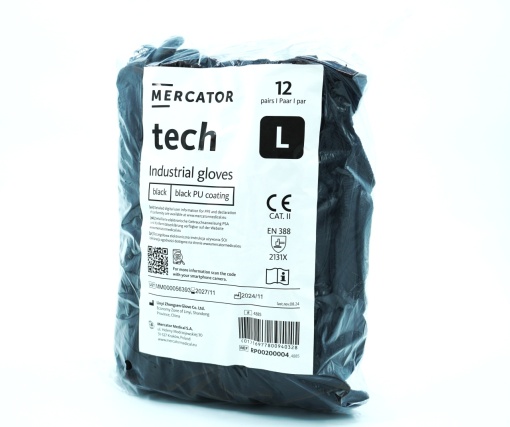 MERCATOR MANUSI TECH BLACK PU MARIMEA L SET 12 BC