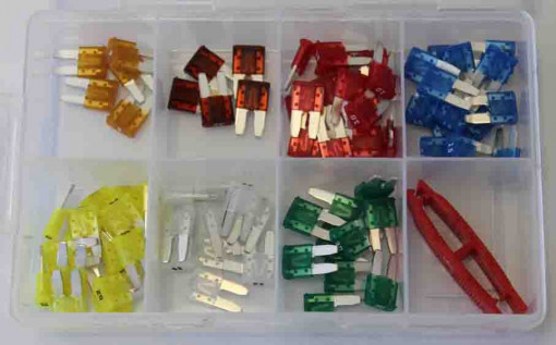 Set sigurante auto, format MICRO, 75buc+extractor/cutie