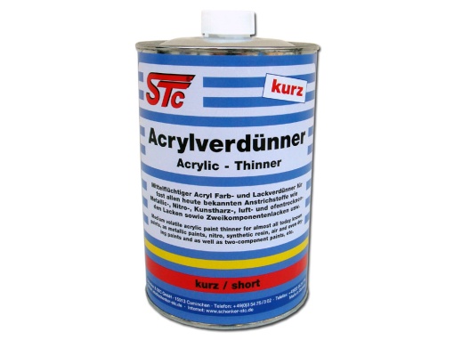 STC ACRILIC THINNER (SHORT) 1L DILUANT ACRILIC RAPID