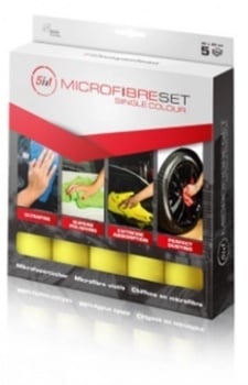 SERWO SET 5 BC LAVETA MICROFIBRA POLISHARE GALBENA
