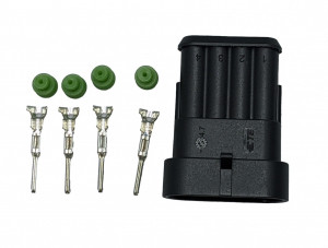 Conector AMP Superseal 4 pini (Tip: Tata 4 poli + pini + ganituri) - Img 2