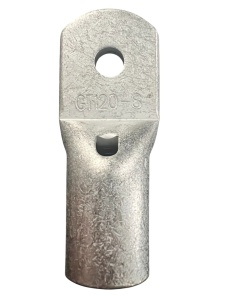 GT120 - Papuc cupru electrolitic neizolat, cu gaura, pentru fir de 120mmp (Sectiune cablu / Ø gaura: 120mmp / Ø8)