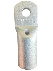 GT50 - Papuc cupru electrolitic neizolat, cu gaura, pentru fir de 50mmp (Sectiune cablu / Ø gaura: 50mmp / Ø6)