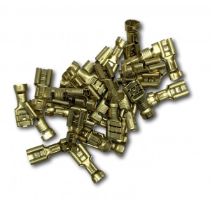 Papuc auto cupru, neizolat, mama, latime 6,3mm, pentru fir de 2,5mm2 - 100buc/set - Img 2