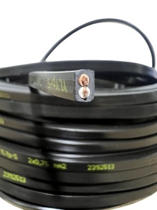 Cablu rectangular YLYp-S 2×0,75 mm2 – rolă 25 m