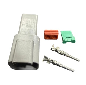 Conector auto Deutsch DTP, tata, 2 pini - Img 2