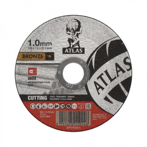Disc taiere metal-inox 125mm*1.0mm*22.23mm | ATLAS