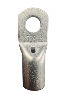 GT35 - Papuc cupru electrolitic neizolat, cu gaura, pentru fir de 35mmp (Sectiune cablu / Ø gaura: 35mmp / Ø8)