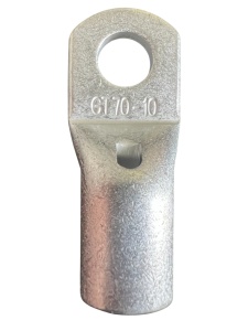 GT70 - Papuc cupru electrolitic neizolat, cu gaura, pentru fir de 70mmp (Sectiune cablu / Ø gaura: 70mmp / Ø10)