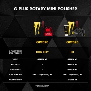 Kit rotary mini polisher FARECLA G PLUS GPT025 - Img 7