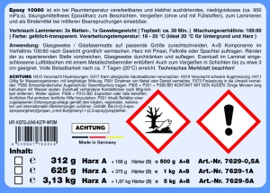 Set rasina opoxidica STC, 2K, pentru laminare si turnare, A+B 1Kg - 10060 - Img 5