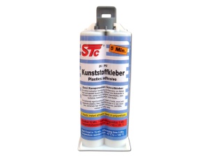 Adeziv STC pentru lipit plastic, PUR, 2K, 5min, tub dublu, 50g